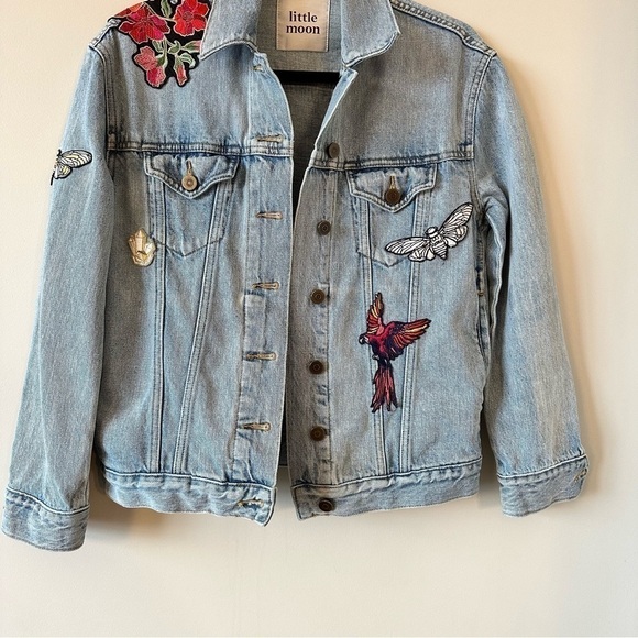 ARITZIA-“LITTLE Moon” Dianthus Patch Embroidered Jacket (Size:XS) - Picture 8 of 13